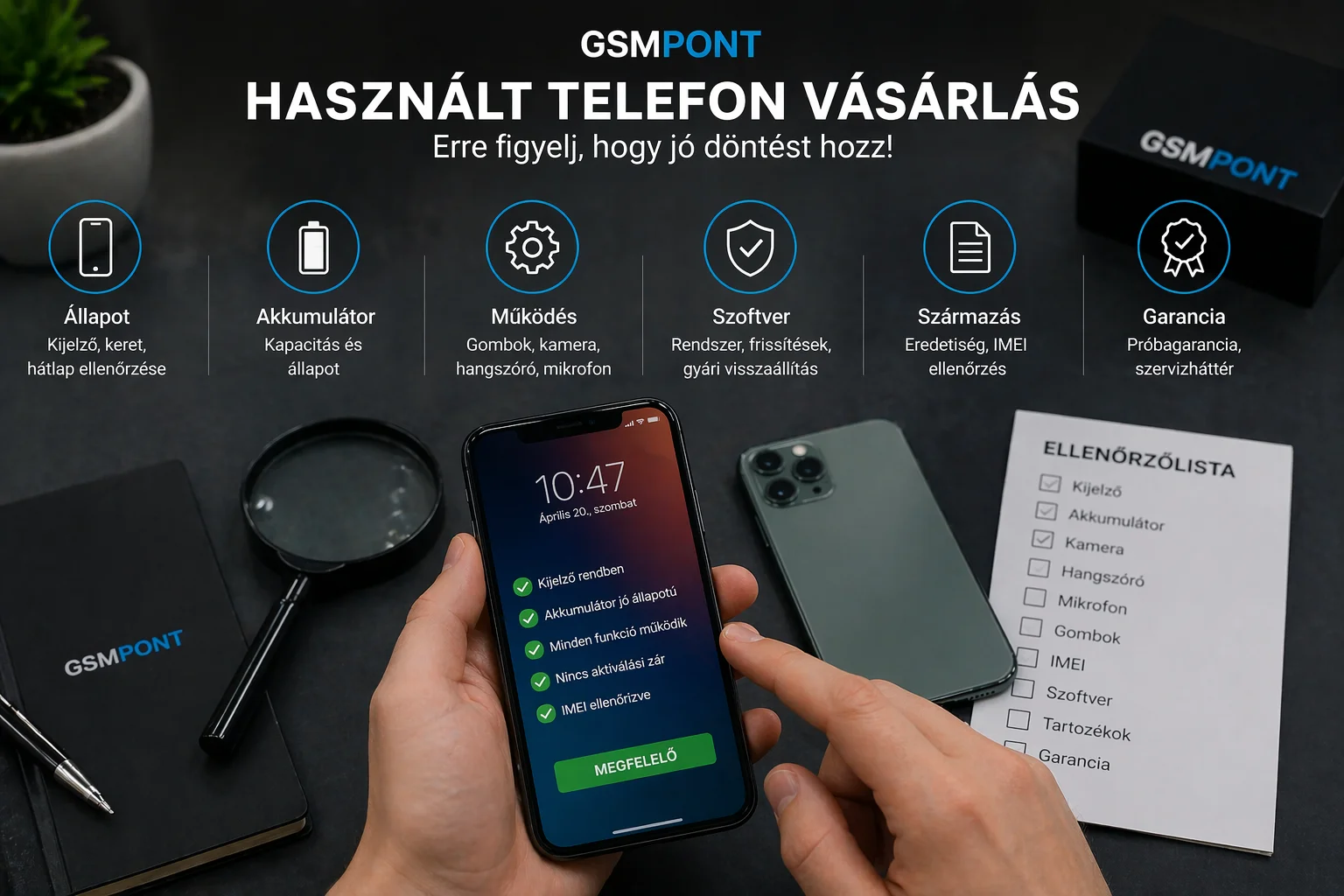 Használt telefon vásárlás