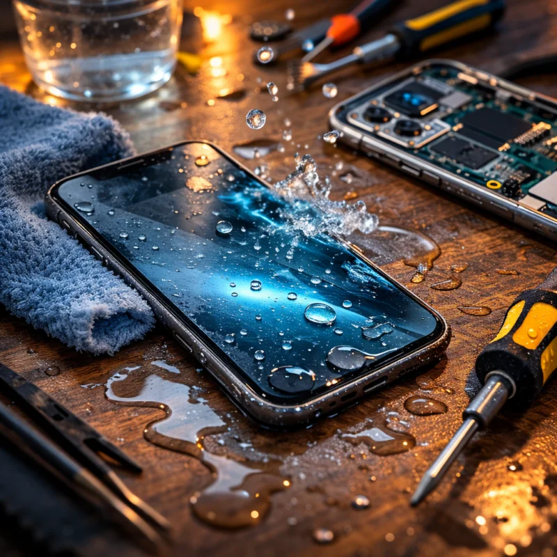 beázott telefon javítása